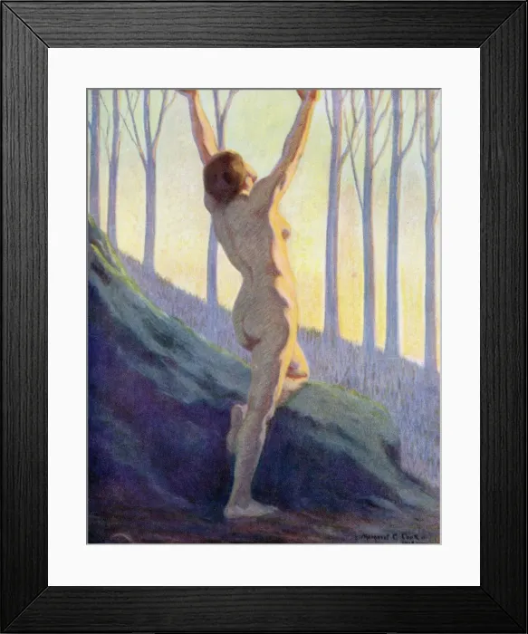 Framed Print : WOMAN AMID NATURE We have found our own, O my soul ! Date: 1913 Framed Print : WOMAN AMID NATURE We have found our own, O my soul ! Date: 1913