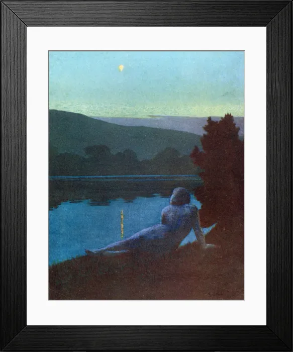 Framed Print : Contemplating the night Date: 1913 Framed Print : Contemplating the night Date: 1913