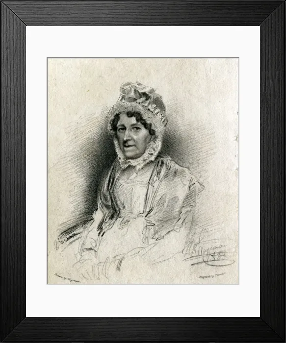 Framed Print : PRISCILLA WAKEFIELD - Writer & philanthropist. Date: 1751 - 1832