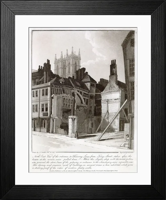 Framed Print : Bow Street, formerly known as Thieving Lane, probably due to its helpful residents Framed Print : Bow Street, formerly known as Thieving Lane, probably due to its helpful residents