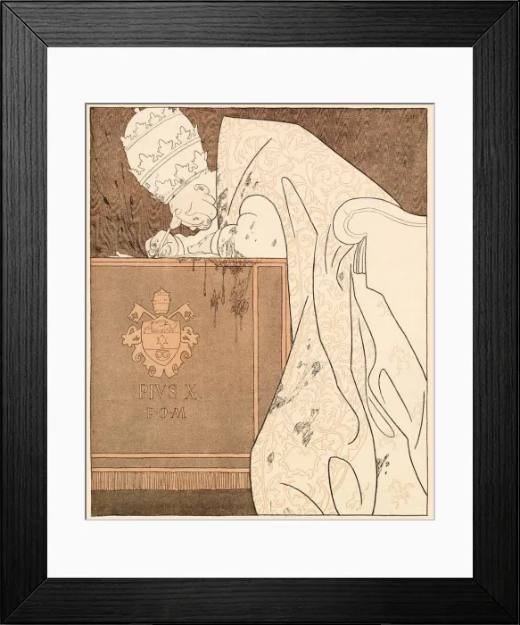 Framed Print : POPE PIUS X (Giuseppe Sarto) pope and saint writing Date: reigned 1903 - 1914 Framed Print : POPE PIUS X (Giuseppe Sarto) pope and saint writing Date: reigned 1903 - 1914