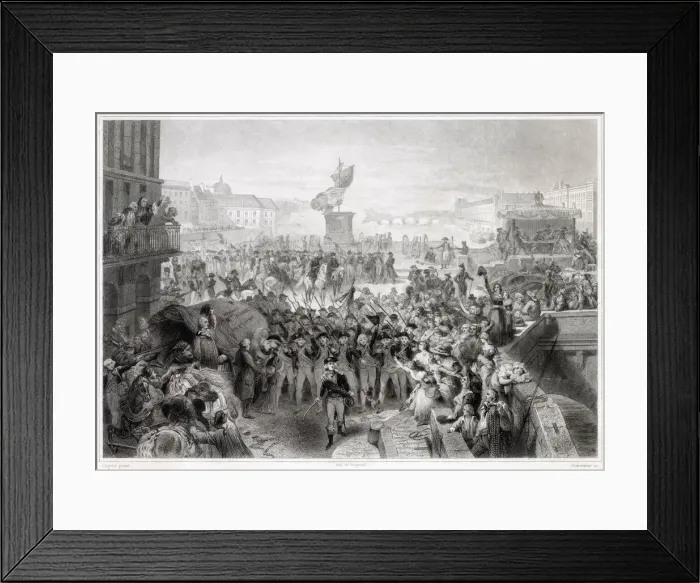 Framed Print : When news arrives that the Prussians are attacking Verdun Framed Print : When news arrives that the Prussians are attacking Verdun