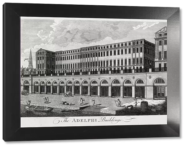 The Adelphi, built 1772 by the Adams brothers on the banks of the Thames adjoining