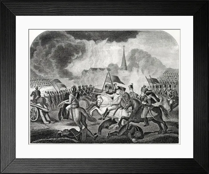 Framed Print : Napoleon defeats the Austrians at Marengo Date: 14 June 1800 Framed Print : Napoleon defeats the Austrians at Marengo Date: 14 June 1800