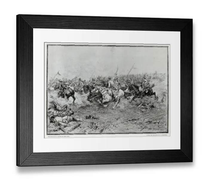 Framed Print : The charge of the Twelfth Hussars at the Battle of Marengo Framed Print : The charge of the Twelfth Hussars at the Battle of Marengo