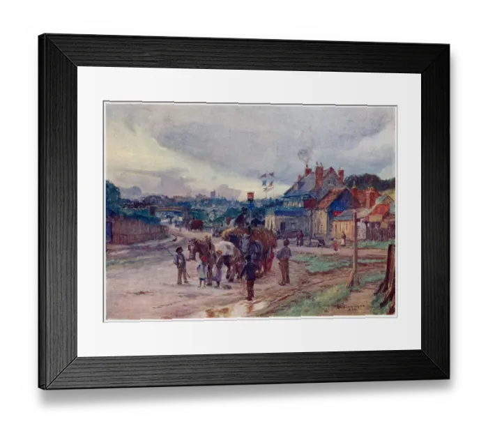 Framed Print : High Barnet from Barnet Hill. Date: 1904 Framed Print : High Barnet from Barnet Hill. Date: 1904