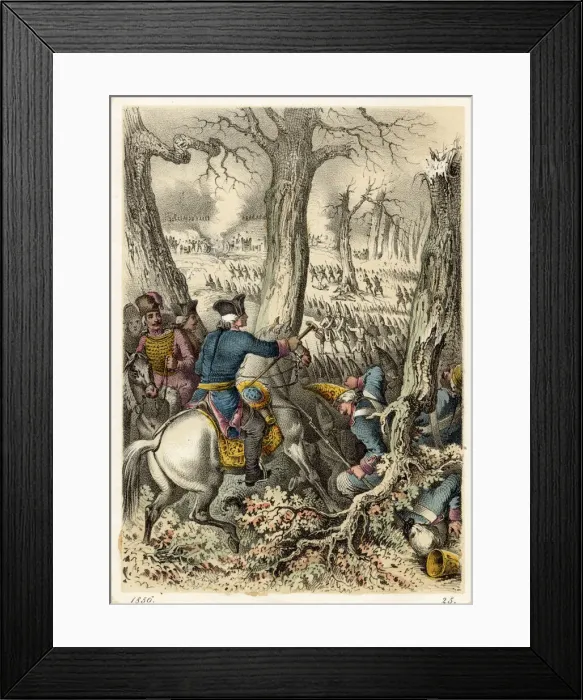 Framed Print : BATTLE OF TORGAU Friedrich der Grosse defeats the Austrians under Daun Framed Print : BATTLE OF TORGAU Friedrich der Grosse defeats the Austrians under Daun