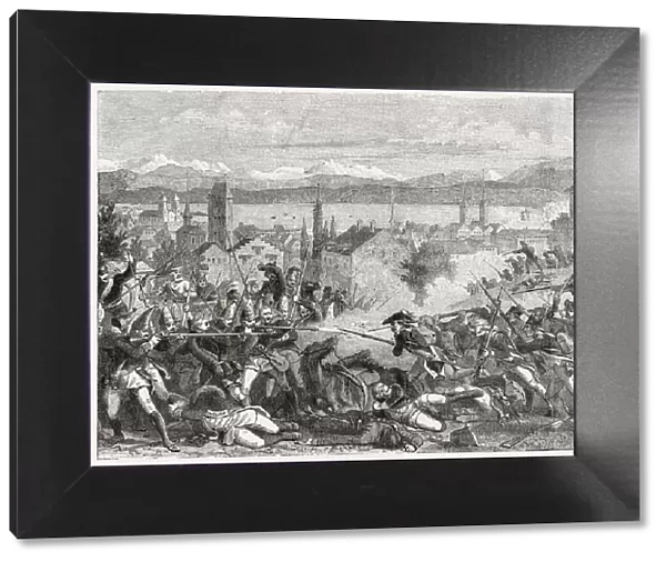 The Battle of Zurich - a heavy defeat inflicted on the French by Russian forces