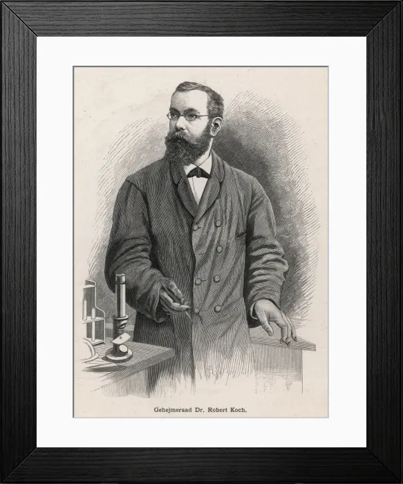 Framed Print : ROBERT KOCH (1843 - 1910), German bacteriologist Framed Print : ROBERT KOCH (1843 - 1910), German bacteriologist