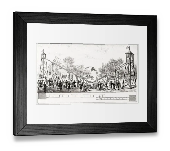 Framed Print : The Switchback ride at the Jardin de Frascati, Le Havre, France Framed Print : The Switchback ride at the Jardin de Frascati, Le Havre, France