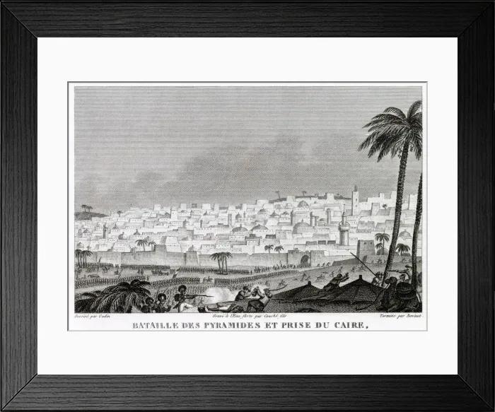 Framed Print : The French take Cairo after the Battle of the Pyramids Date: 21 July 1798 Framed Print : The French take Cairo after the Battle of the Pyramids Date: 21 July 1798
