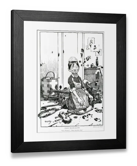 Framed Print : The Archetypal Housemaid. Date: 1901 Framed Print : The Archetypal Housemaid. Date: 1901