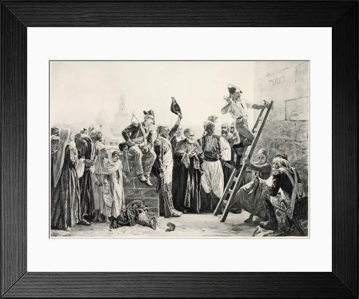 Framed Print : The French army of occupation in Cairo leave their mark on the city Framed Print : The French army of occupation in Cairo leave their mark on the city