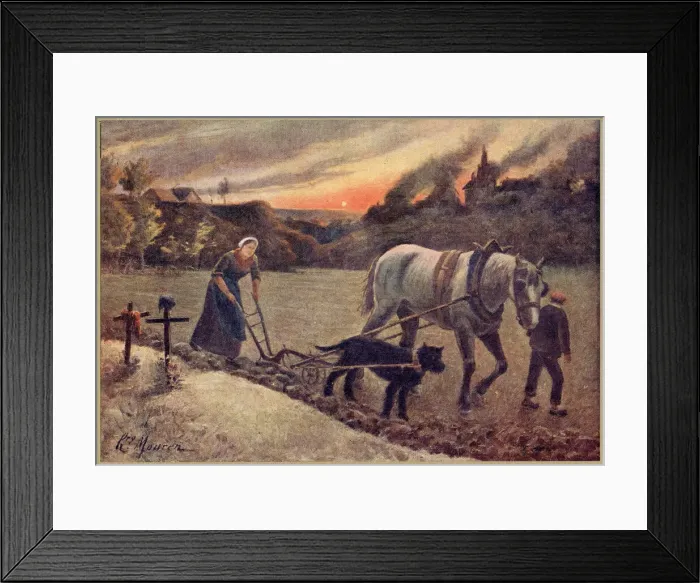 Framed Print : While the battles of World War One continue to rage in the background Framed Print : While the battles of World War One continue to rage in the background