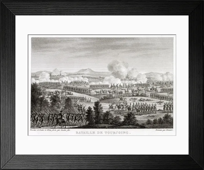 Framed Print : At the battle of TOURCOING, the French under Souham defeat the Allies under Saxe-Coburg Framed Print : At the battle of TOURCOING, the French under Souham defeat the Allies under Saxe-Coburg
