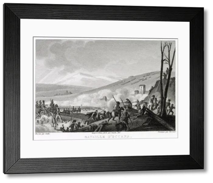 Framed Print : At the battle of OCANA, the French under Soult defeat the Spanish under Areizago Framed Print : At the battle of OCANA, the French under Soult defeat the Spanish under Areizago