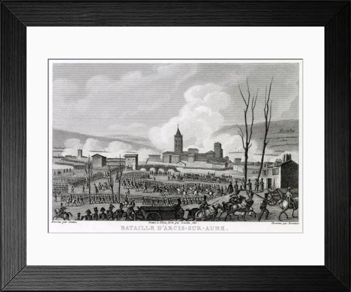 Framed Print : At the battle of ARCIS-SUR- AUBE, the Allies under Schwarzenberg defeat the French under Framed Print : At the battle of ARCIS-SUR- AUBE, the Allies under Schwarzenberg defeat the French under
