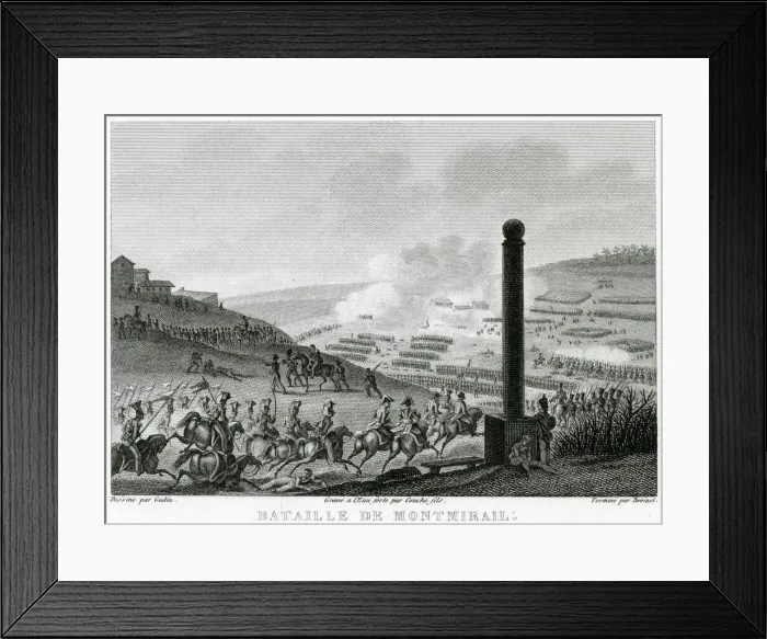 Framed Print : At the battle of MONTMIRAIL the French under Napoleon defeat the Allies under Yorck Framed Print : At the battle of MONTMIRAIL the French under Napoleon defeat the Allies under Yorck