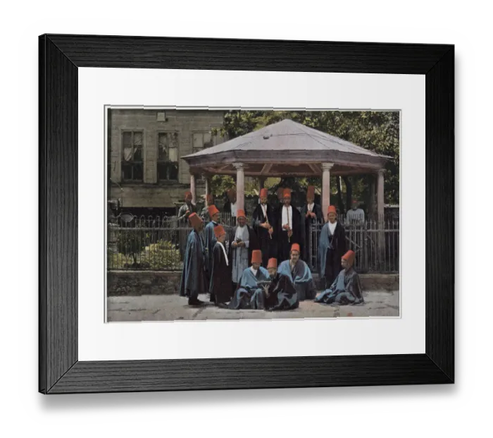 Framed Print : Turkish dervishes. Date: 1890s Framed Print : Turkish dervishes. Date: 1890s