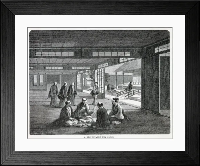 Framed Print : The interior of a respectable tea-house Framed Print : The interior of a respectable tea-house