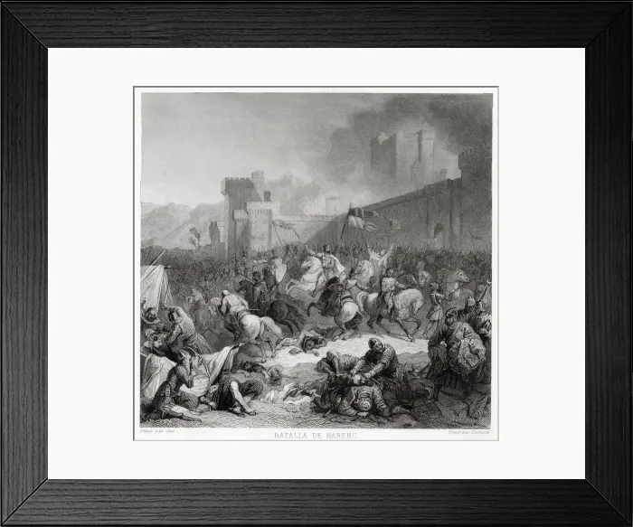Framed Print : BATTLE OF HARENC Date: 1098 Framed Print : BATTLE OF HARENC Date: 1098
