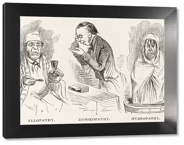 Allopathy - Homeopathy - Hydropathy - the options available in the 1850s Date: 1853