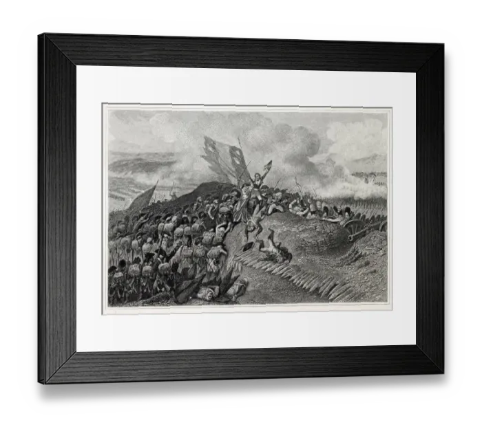 Framed Print : BATTLE OF JEMAPPES The French under Dumouriez defeat the Austrians led by the Archduke Framed Print : BATTLE OF JEMAPPES The French under Dumouriez defeat the Austrians led by the Archduke