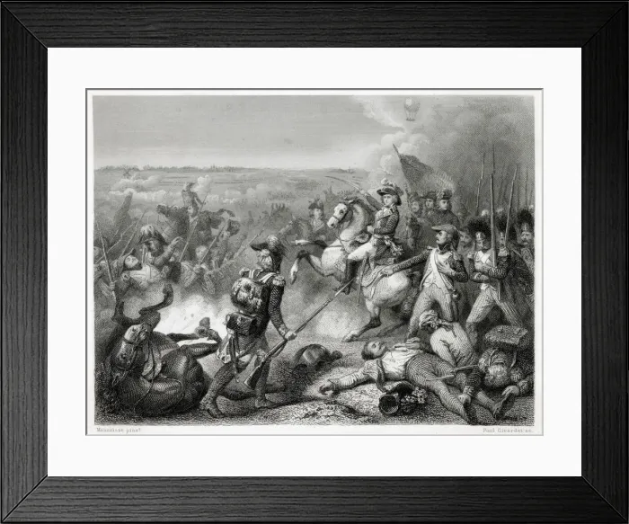 Framed Print : BATTLE OF FLEURUS The French under Jourdan repulse the Austrians led by Coburg Framed Print : BATTLE OF FLEURUS The French under Jourdan repulse the Austrians led by Coburg