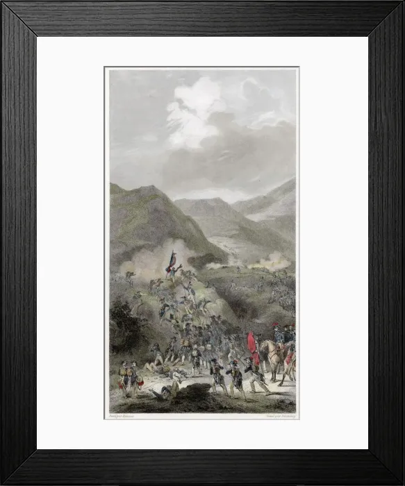Framed Print : CAMP DU BOULOU (Pyrenees) taken by the French Date: 1 May 1794 Framed Print : CAMP DU BOULOU (Pyrenees) taken by the French Date: 1 May 1794