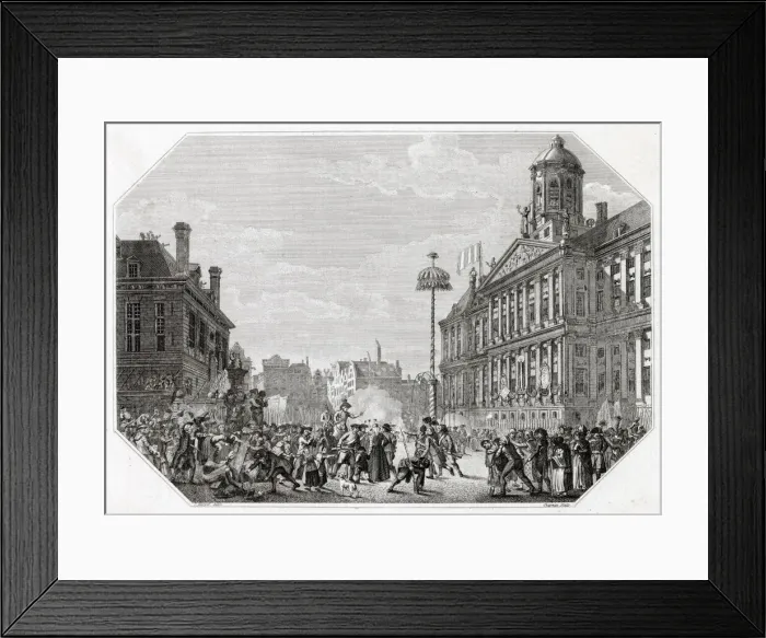 Framed Print : The French Revolutionary Army enters Amsterdam Date: 19 June 1795 Framed Print : The French Revolutionary Army enters Amsterdam Date: 19 June 1795