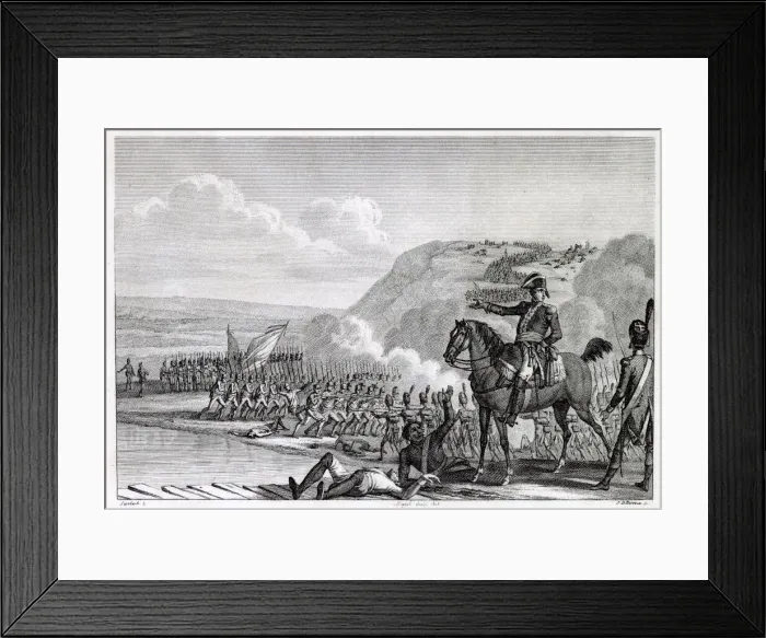 Framed Print : ITALIAN CAMPAIGN Monnet commands his men at the battle of Bussolingo Date Framed Print : ITALIAN CAMPAIGN Monnet commands his men at the battle of Bussolingo Date
