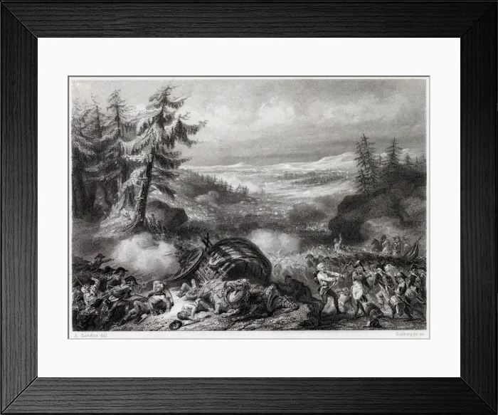 Framed Print : BATTLE OF HOHENLINDEN A combined French and Bavarian force defeats the Austrians Framed Print : BATTLE OF HOHENLINDEN A combined French and Bavarian force defeats the Austrians