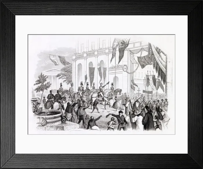 Framed Print : Wellington enters Madrid, enthusiastically welcomed by most of the inhabitants who Framed Print : Wellington enters Madrid, enthusiastically welcomed by most of the inhabitants who