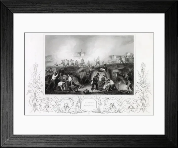 Framed Print : Wellingtons force attack the French at CIUDAD RODRIGO