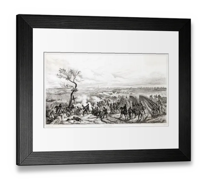 Framed Print : BATTLE OF MONTMIRAIL One of Napoleons last victories - he defeats Blucher Framed Print : BATTLE OF MONTMIRAIL One of Napoleons last victories - he defeats Blucher