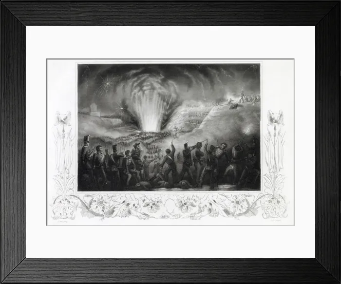 Framed Print : The storming of Badajoz. Date: 6 April 1812 Framed Print : The storming of Badajoz. Date: 6 April 1812