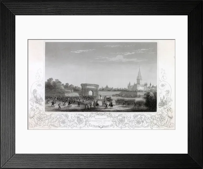 Framed Print : Napoleons triumphal entry into Milan. Date: 1797