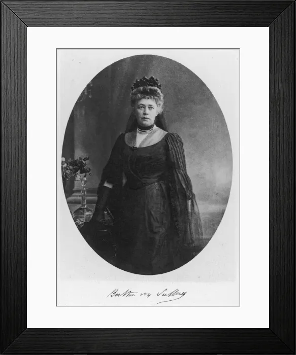 Framed Print : BERTHA FELICE SOPHIE VON SUTTNER, nee Kinsky von Chinic und Tettau Austrian novelist Framed Print : BERTHA FELICE SOPHIE VON SUTTNER, nee Kinsky von Chinic und Tettau Austrian novelist