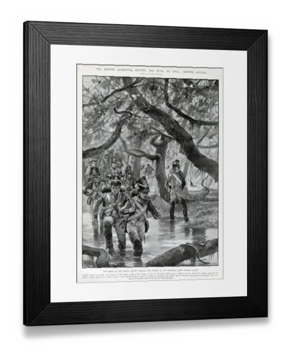 Framed Print : British forces occupy Guyana. Date: 1803 Framed Print : British forces occupy Guyana. Date: 1803