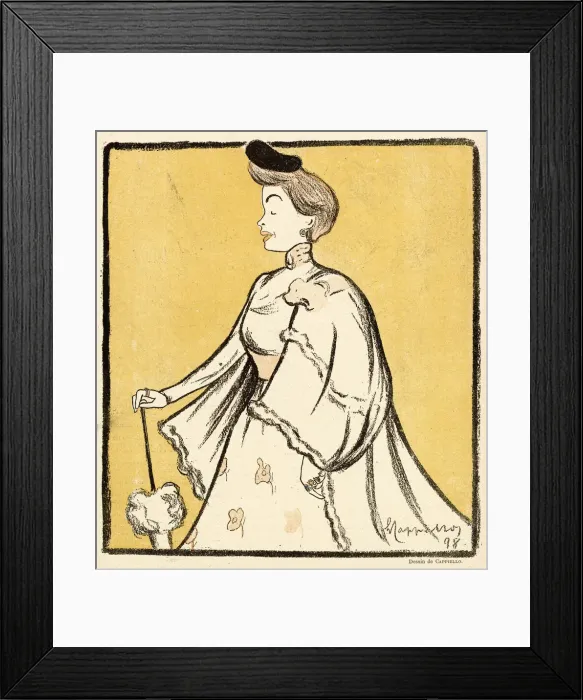 Framed Print : GABRIELLE REJANE French actress out walking Date: 1898 Framed Print : GABRIELLE REJANE French actress out walking Date: 1898
