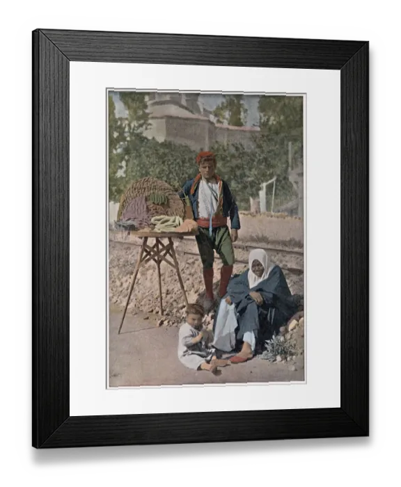 Framed Print : A young Turkish man selling sweets and cakes on the streets of Istanbul Date: 1890s Framed Print : A young Turkish man selling sweets and cakes on the streets of Istanbul Date: 1890s
