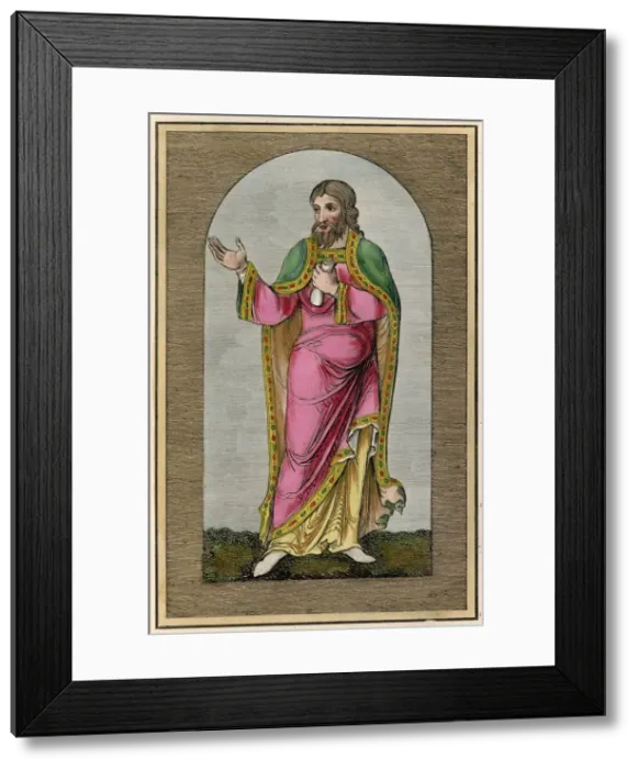Framed Print : A nobleman of the Anglo-Norman period, after the conquest by William Date Framed Print : A nobleman of the Anglo-Norman period, after the conquest by William Date