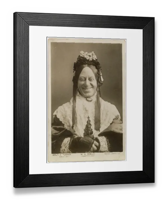 Framed Print : Willam Sydney Penley (1852 - 1912) English actor-manager Framed Print : Willam Sydney Penley (1852 - 1912) English actor-manager