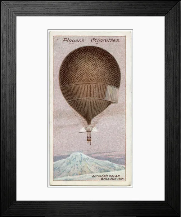 Framed Print : Andrees balloon L Aigle in which he and two companions propose to fly Framed Print : Andrees balloon L Aigle in which he and two companions propose to fly