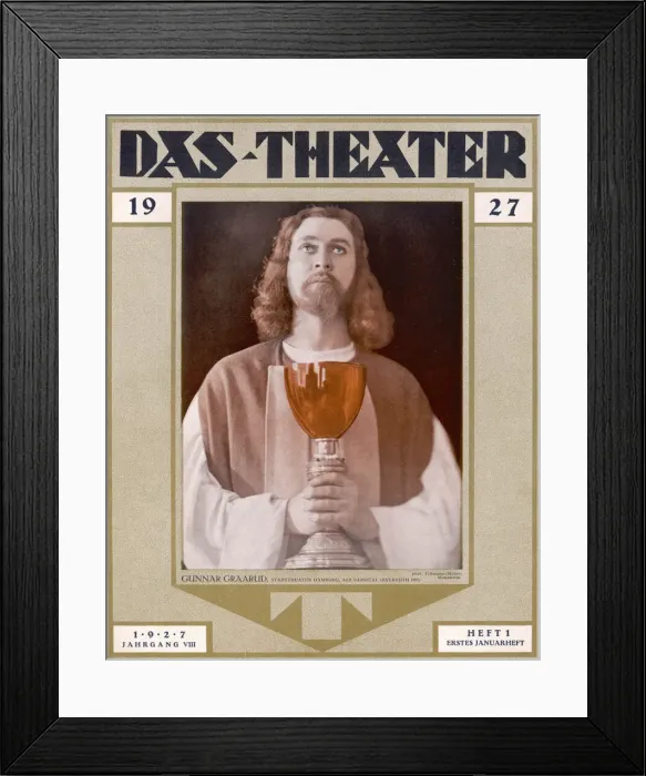 Framed Print : Gunnar Graarud as Parsifal at Bayreuth Date: first performed 1882 Framed Print : Gunnar Graarud as Parsifal at Bayreuth Date: first performed 1882