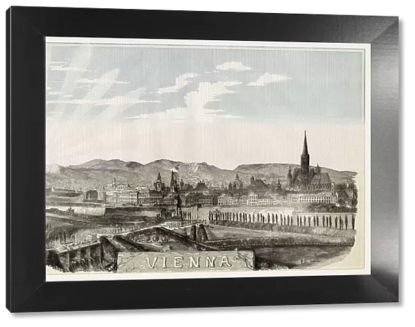 Vienna: general view. Date: 1849