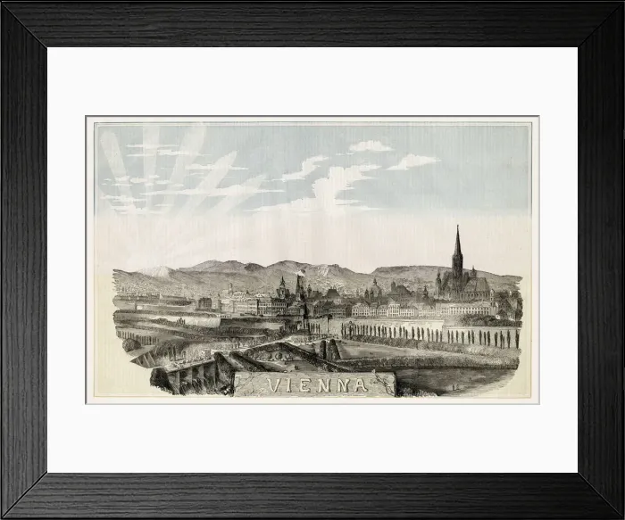 Framed Print : Vienna: general view. Date: 1849 Framed Print : Vienna: general view. Date: 1849