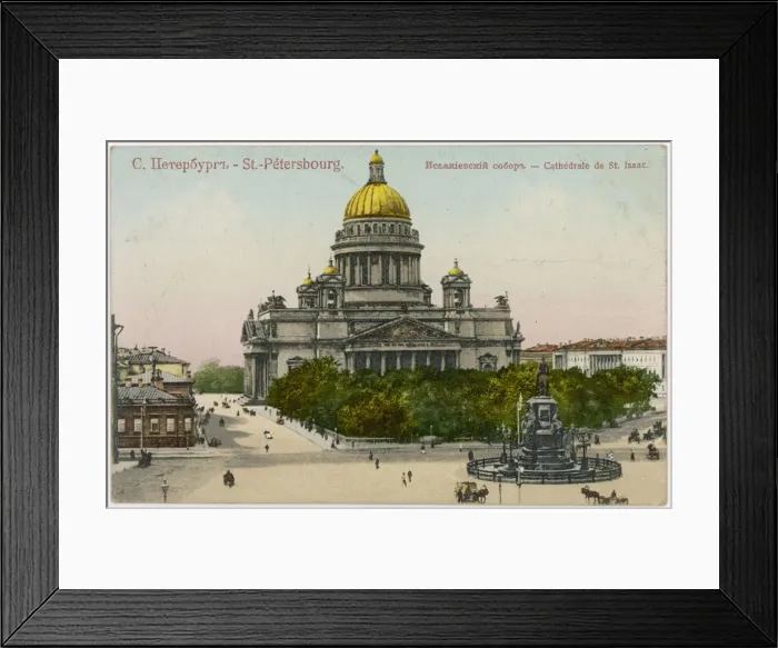 Framed Print : St Petersburg: St Isaac Cathedral Date: circa 1910 Framed Print : St Petersburg: St Isaac Cathedral Date: circa 1910