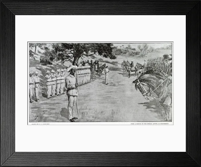 Framed Print : The Surrender of Santiago: Spanish buglers playing the retreat - Framed Print : The Surrender of Santiago: Spanish buglers playing the retreat -