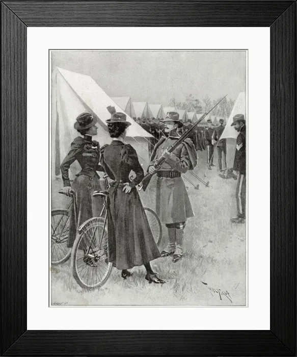 Framed Print : An American military camp, Camp Blatch at Hempstead Plains, New York Framed Print : An American military camp, Camp Blatch at Hempstead Plains, New York